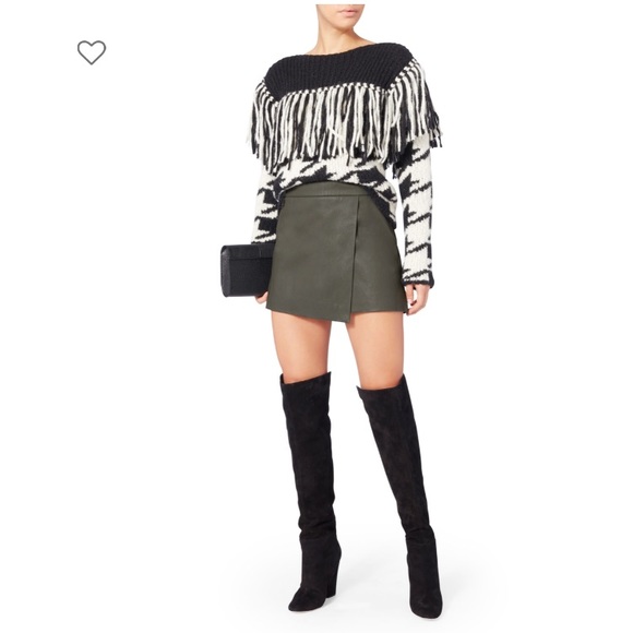 INTERMIX Dresses & Skirts - Intermix JADYN WRAP LEATHER MINI SKIRT NWT size 8